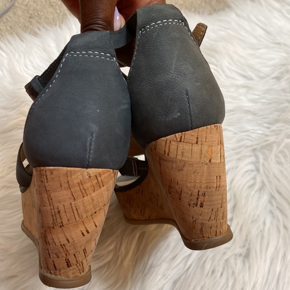 Franco Sarto Falco gray leather wedges - Picture 5 of 5